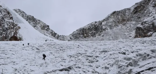 Glaciers point near by Cho La Pass