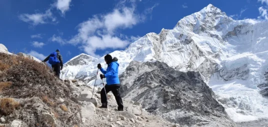 Heading to Everest Base Camp explore from Gorekshep