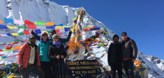 Top of Larke Pass - Manaslu Around Trek