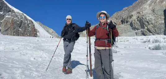 The Glacier Part on the way to Cho La Pass from Dzong La side