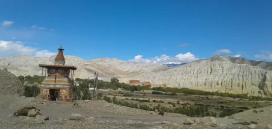 Upper Mustang Trek - Churten (Stupa) in Tsarang village