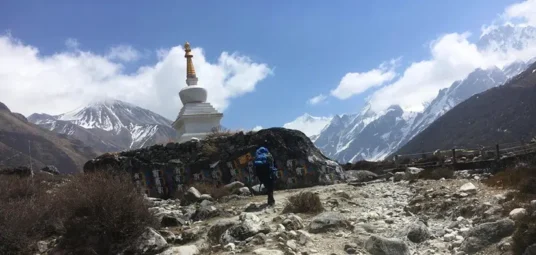 Himalayas churten in LangTang Valley Trek